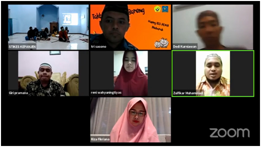 Takbiran online bersama melaui zoom